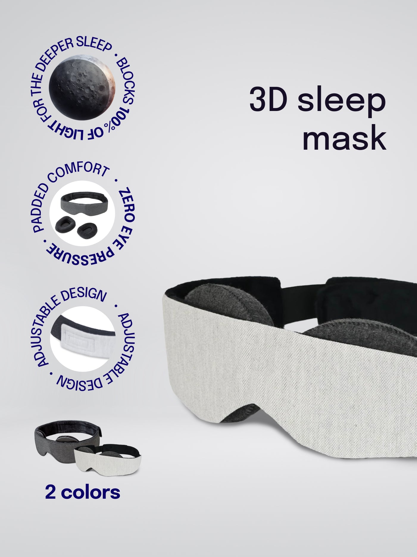 3D sleep mask