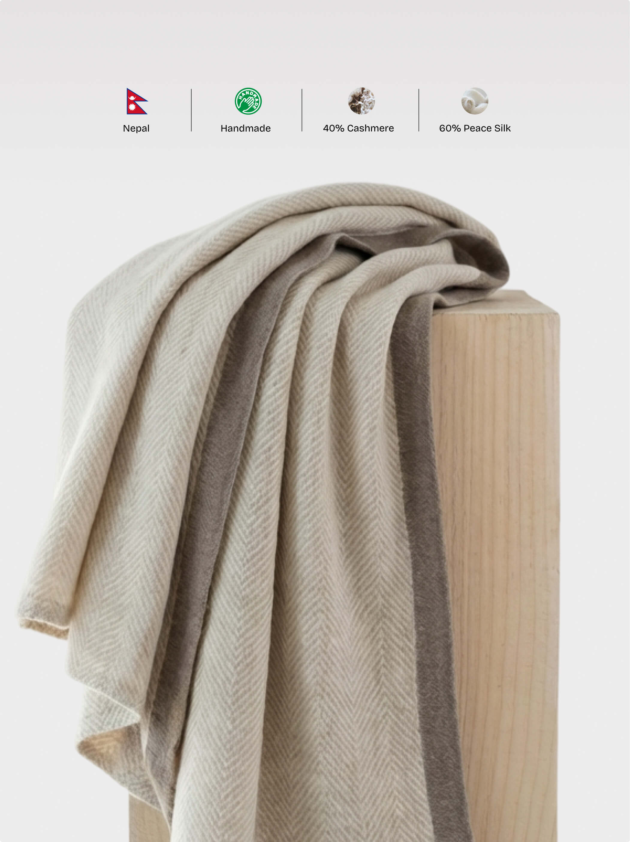 Asam Grandy Cashmere & Peace Silk Throw