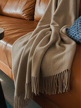 Baby Alpaca Throw Natural