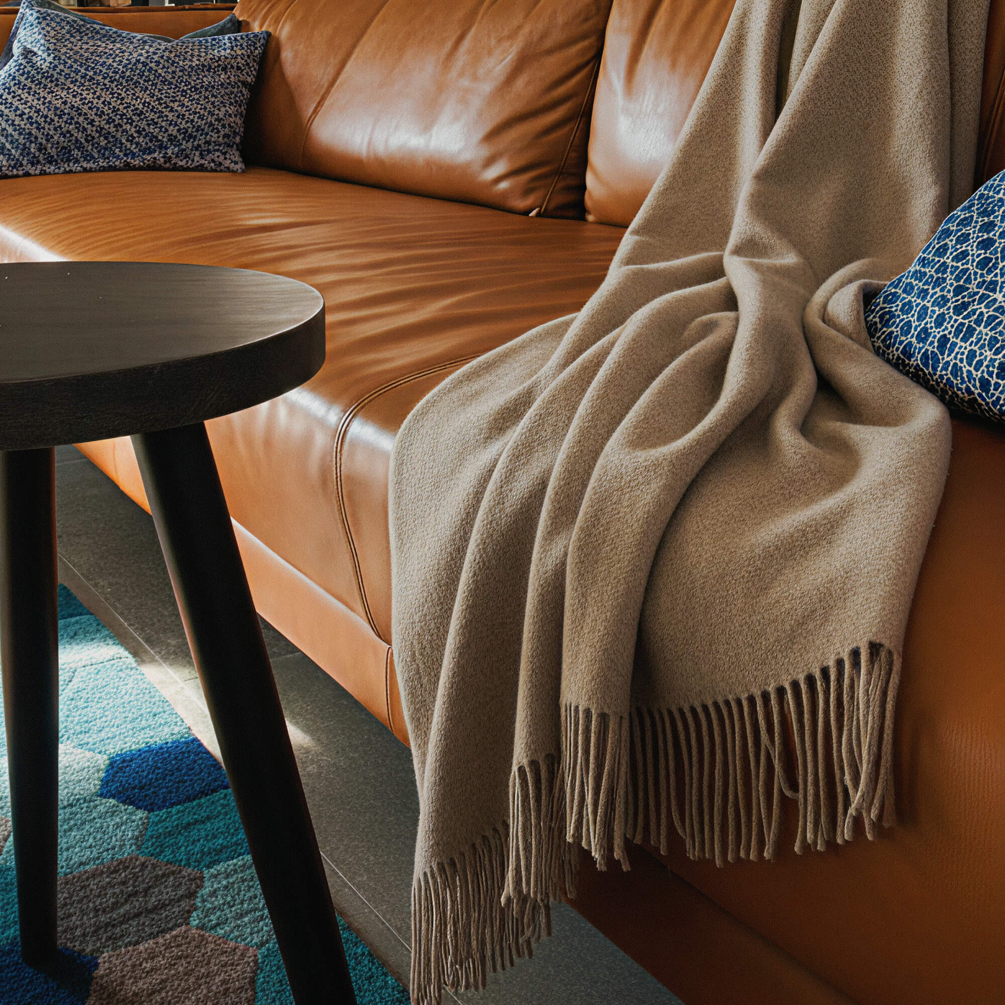 Baby Alpaca Throw Natural