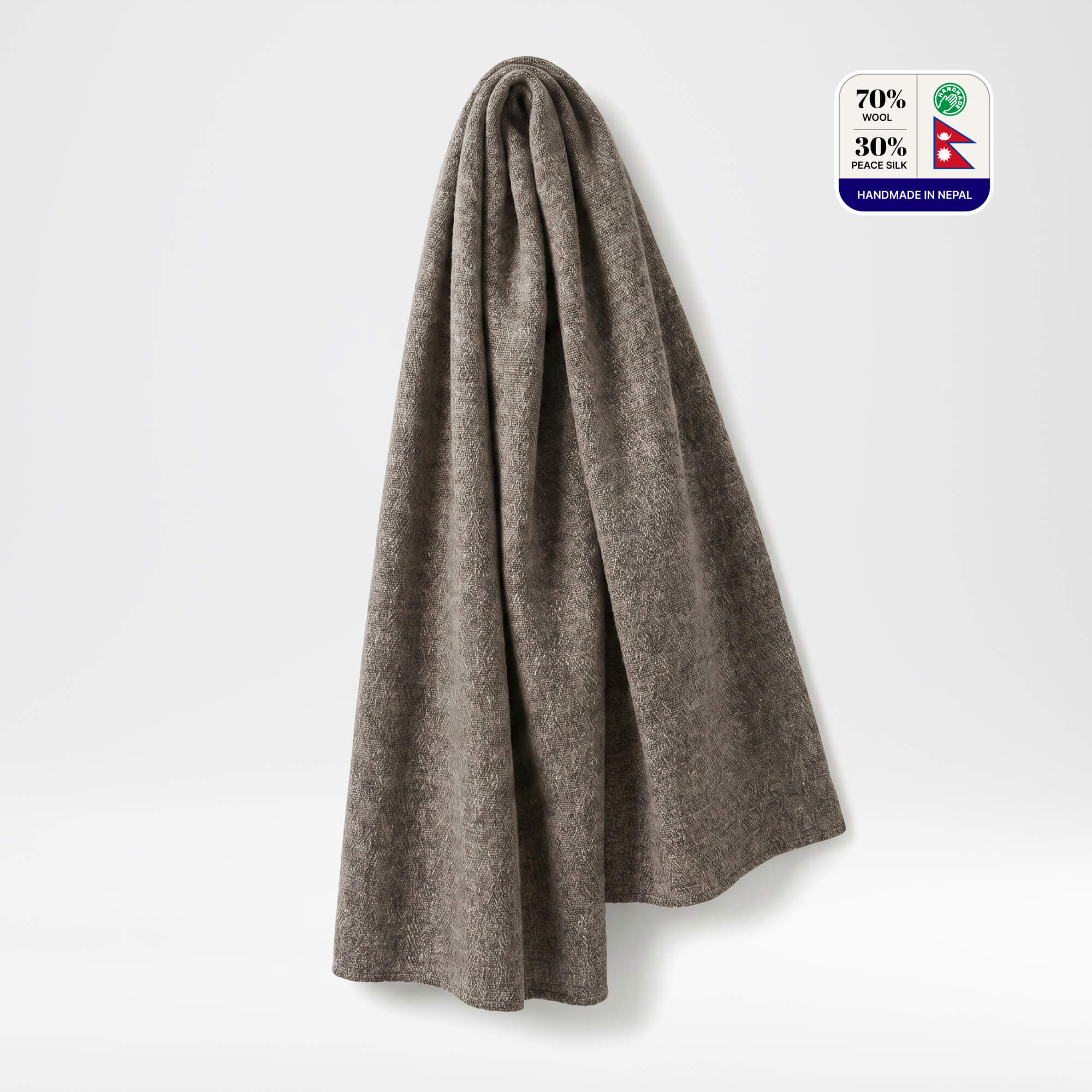 Barpak Peace Silk & Wool Throw