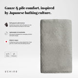Gauze & Pile Japanese Towel