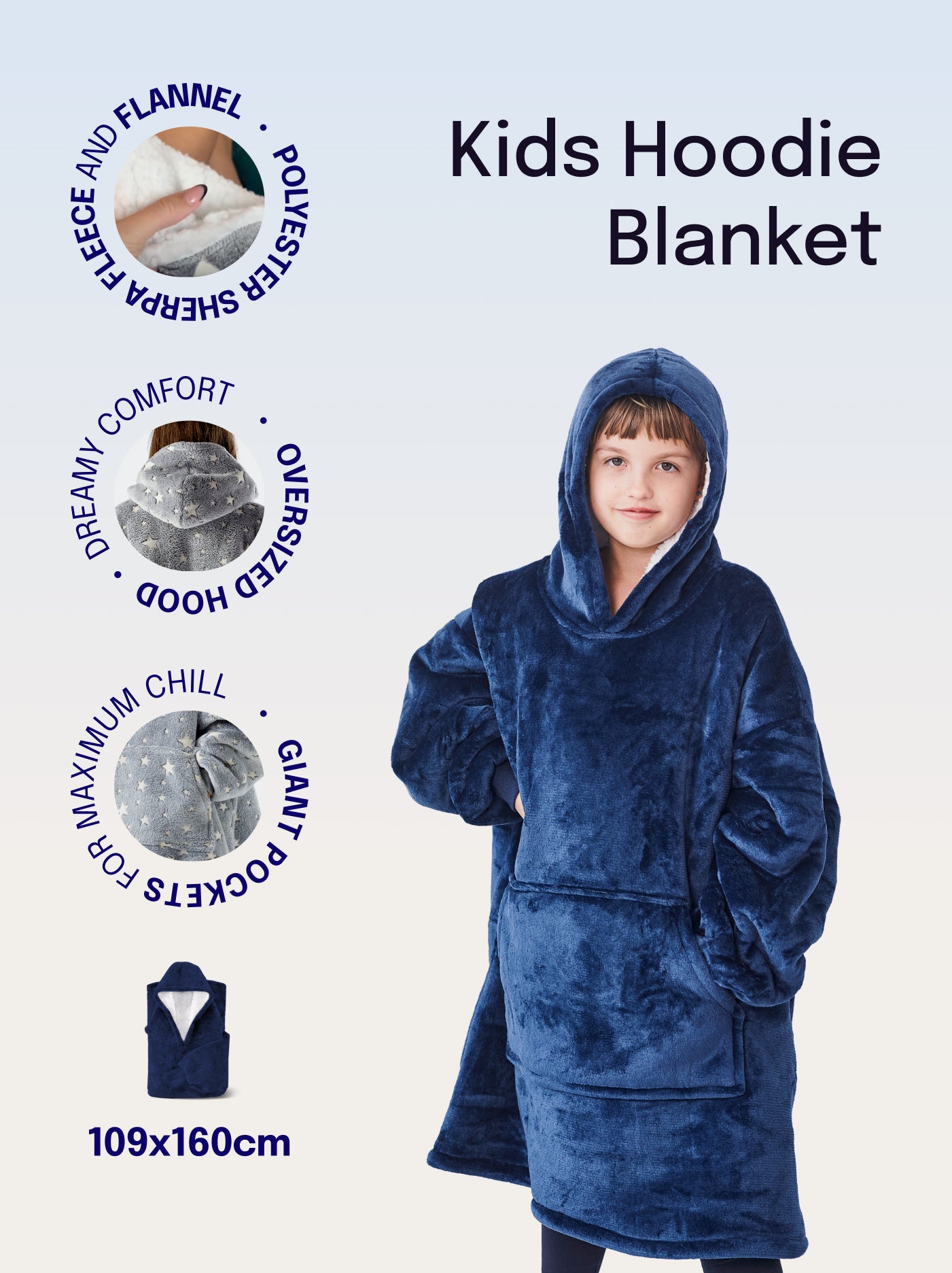 Kids Hoodie Blanket