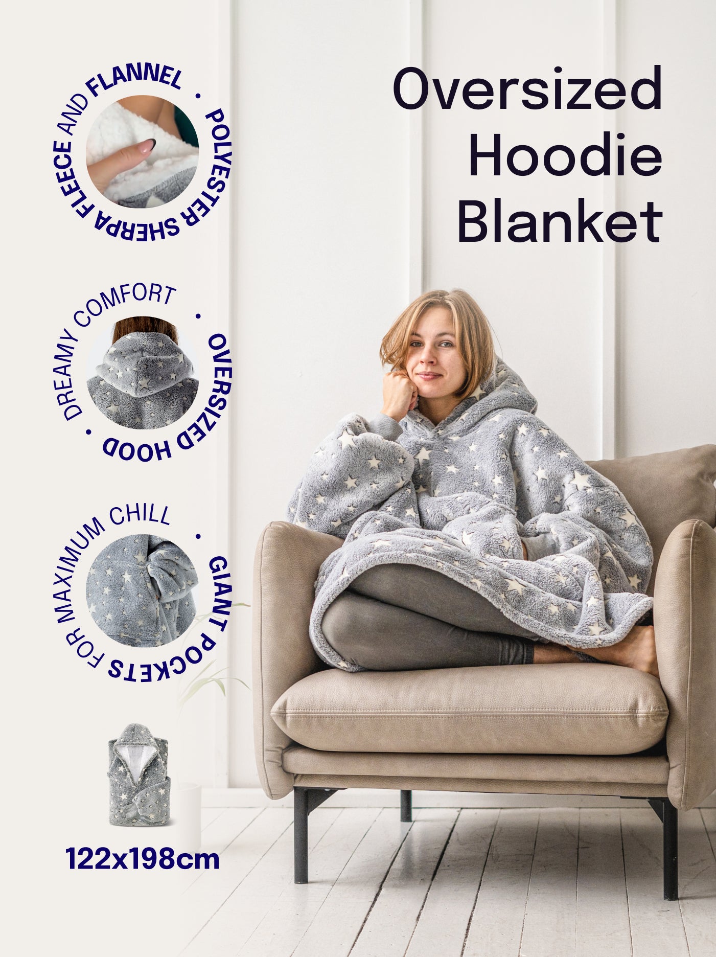 Oversized Hoodie Blanket