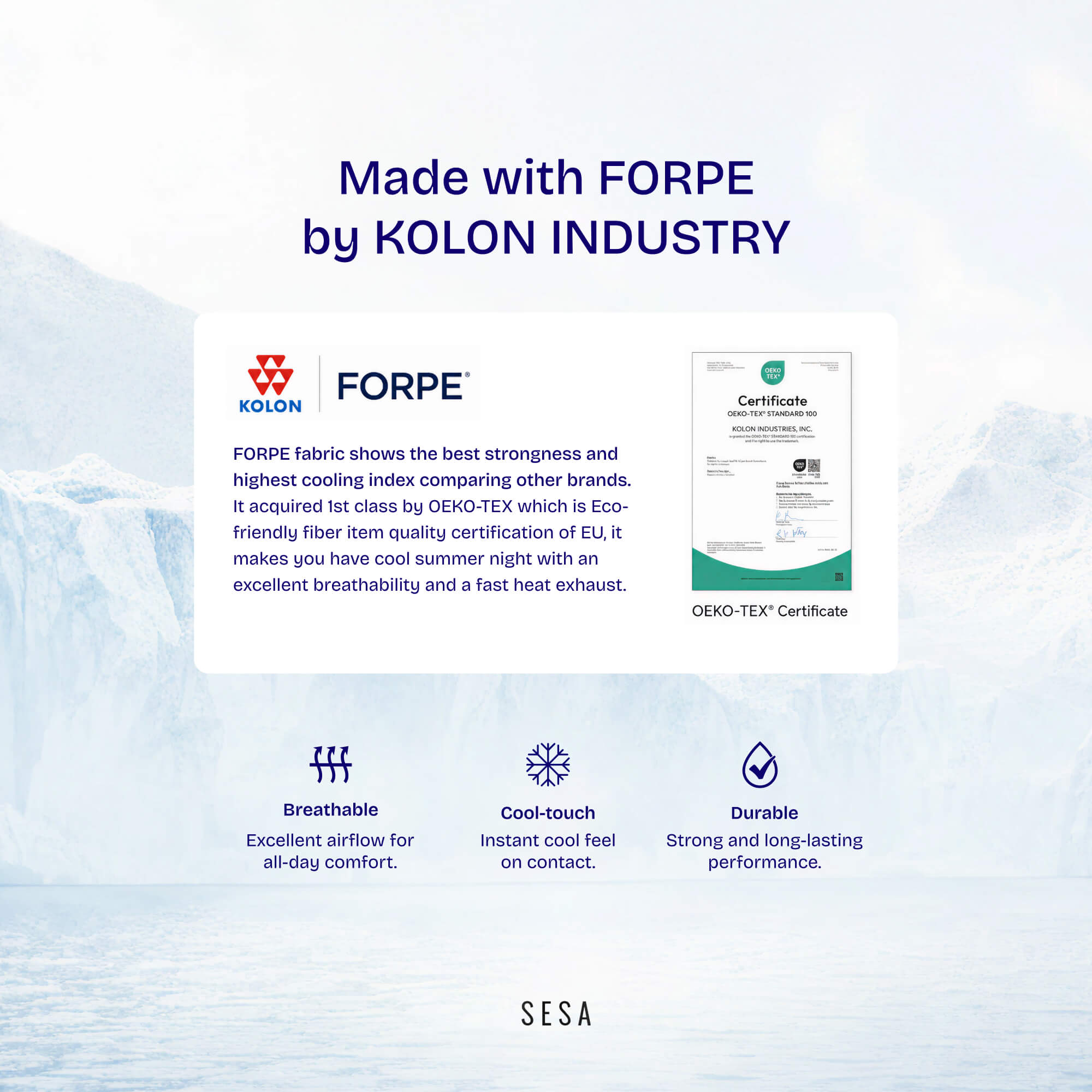 SESA Air Ice Cooling Pillowcases
