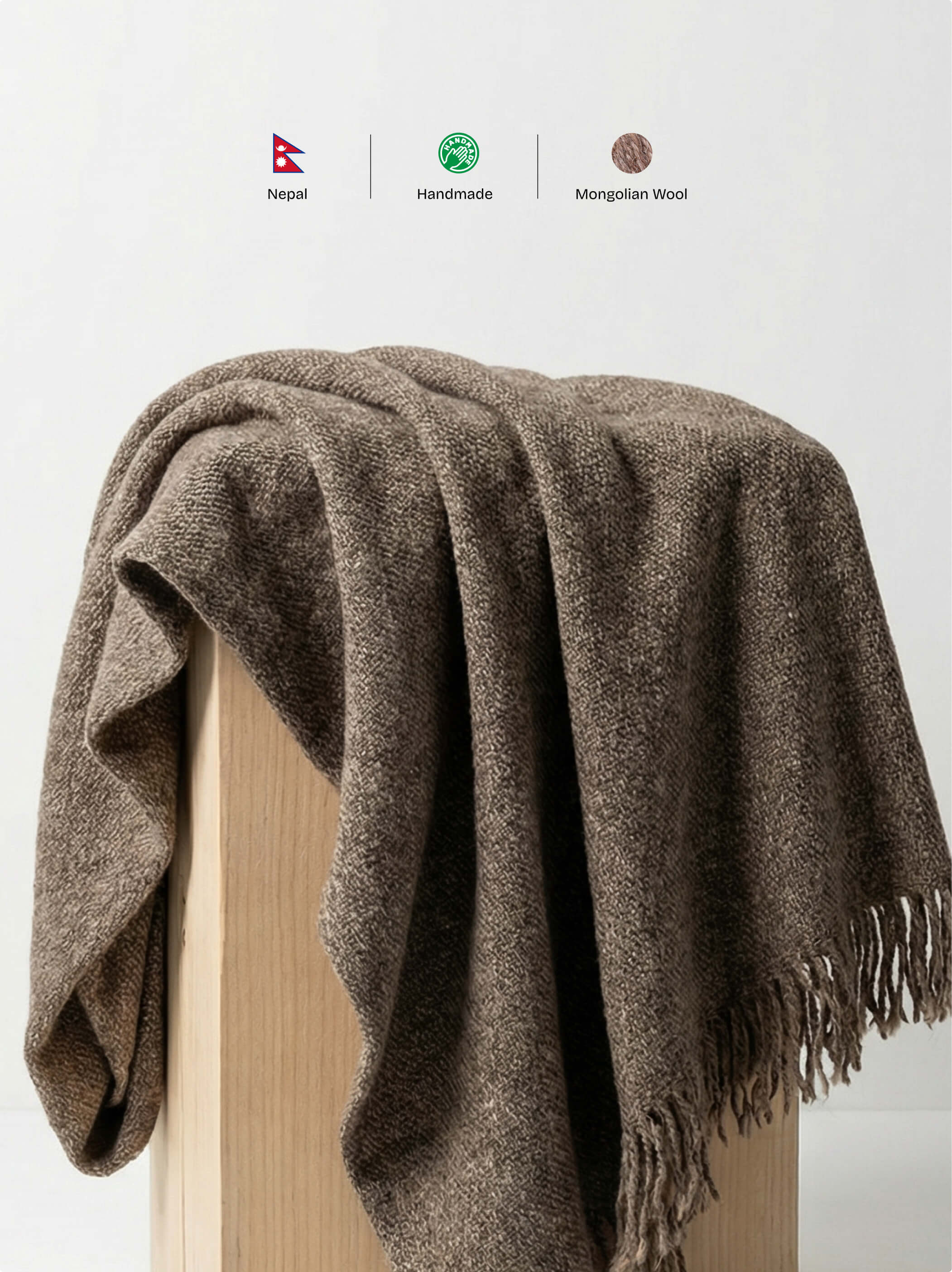Kailash HW Mongolian Wool Throw