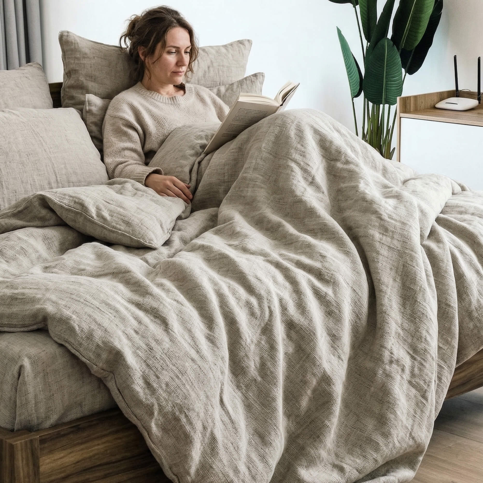 Linen Weighted Blanket Cover