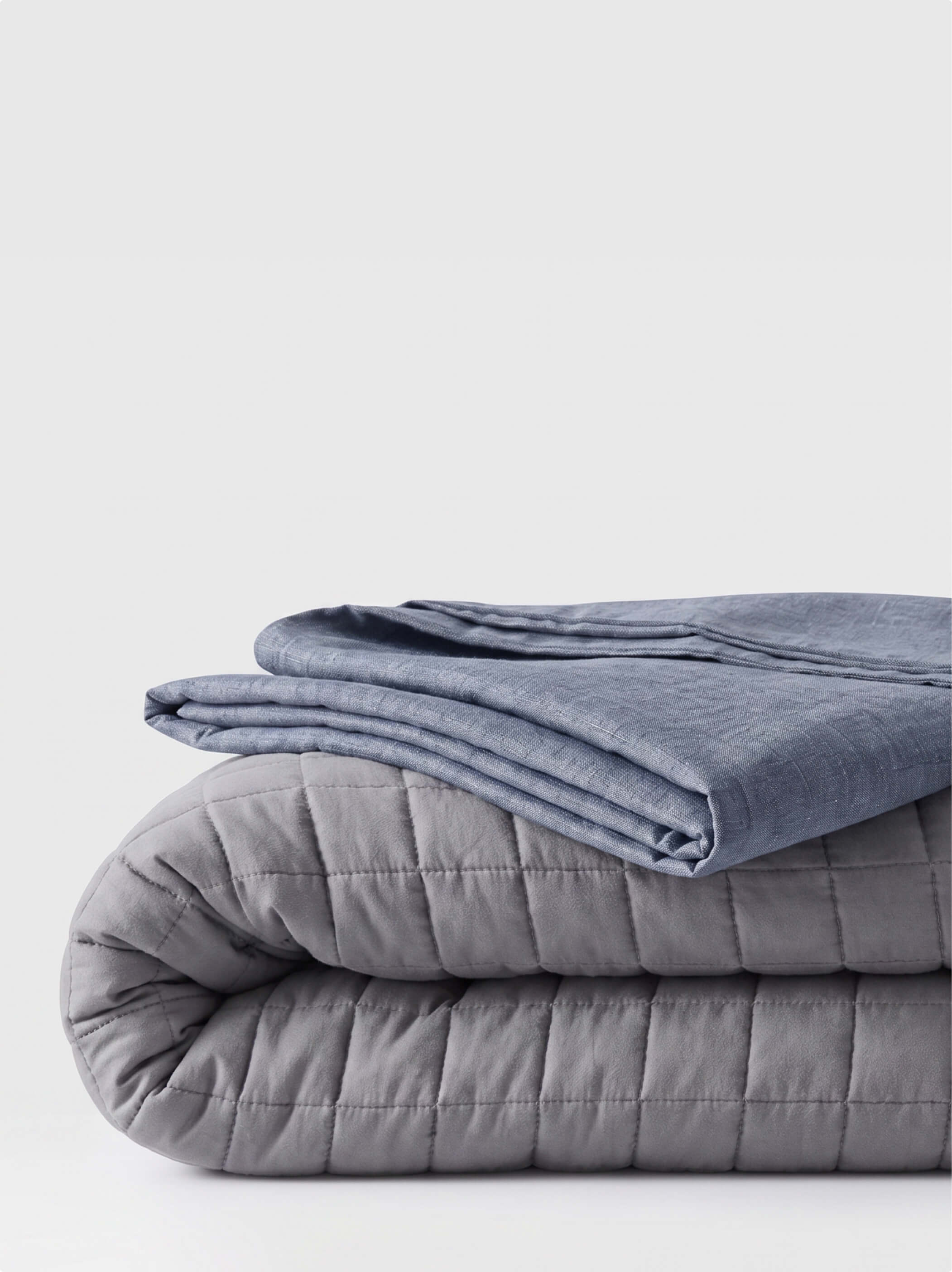 Linen Weighted Blanket Set