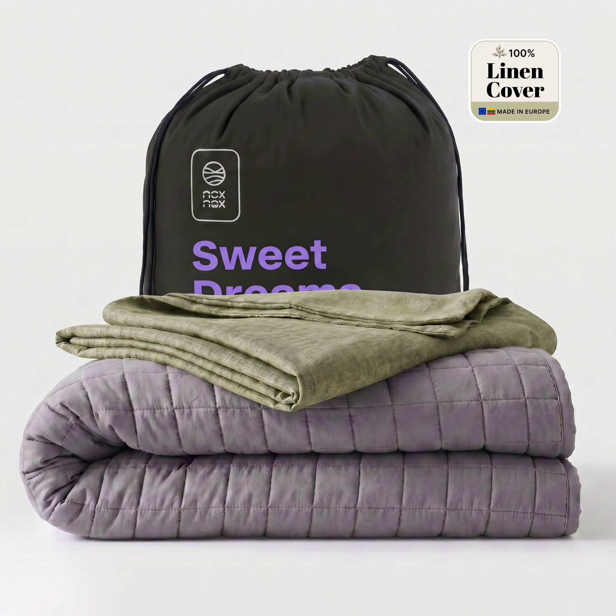 Linen Weighted Blanket Set