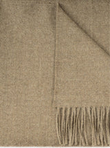 Baby Alpaca Throw Melange Olive
