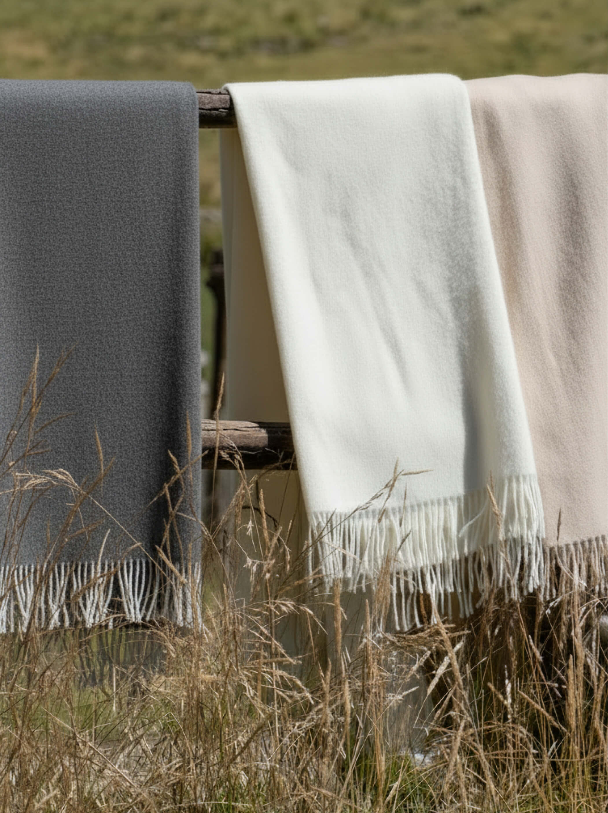 Baby Alpaca Throw Natural