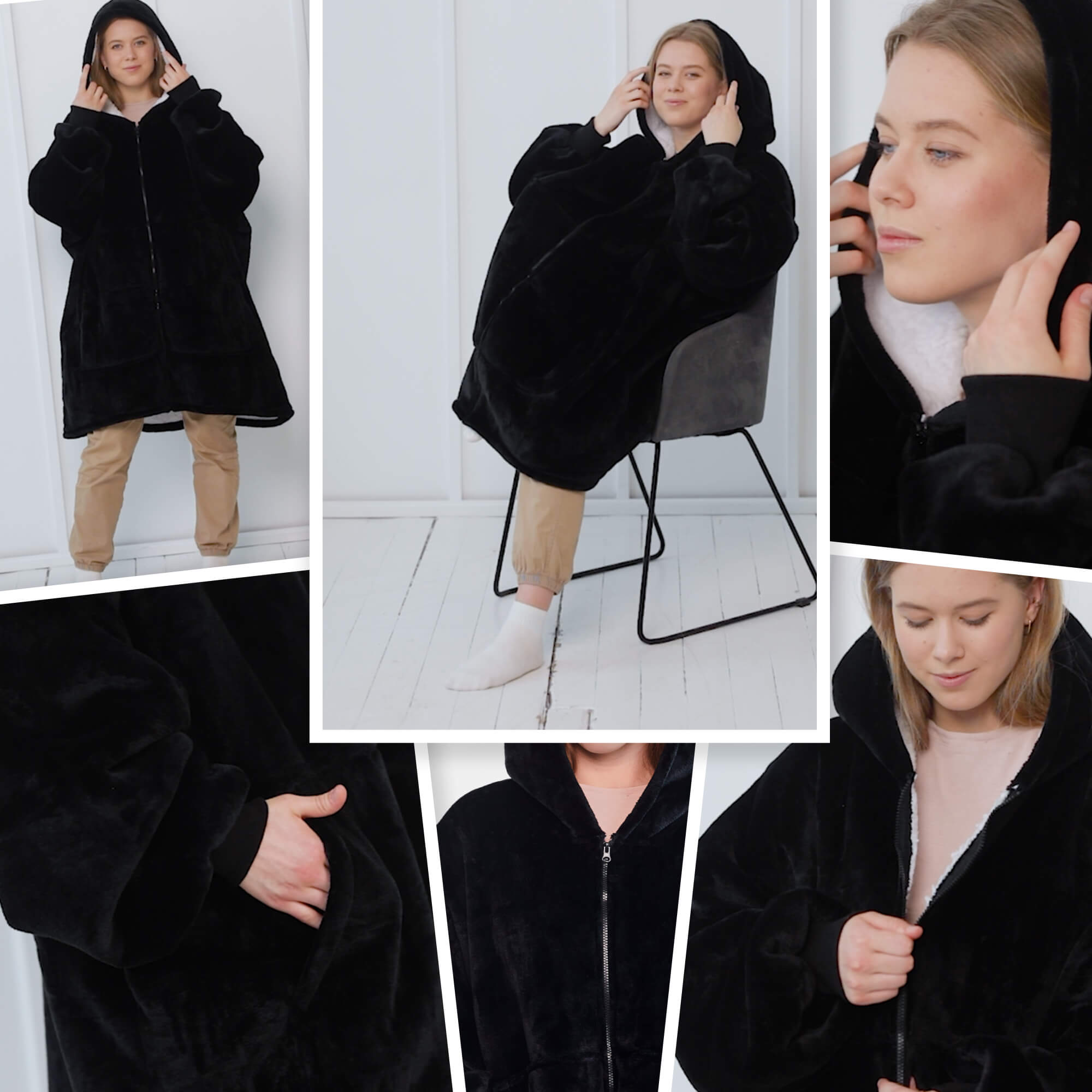 Zipper Hoodie Blanket